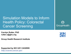 Simulation Models to Inform Health Policy