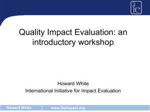 Introduction to impact evaluation