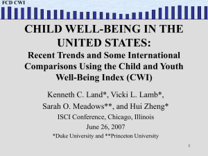 FCD CWI FCD CWI - International Society for Child Indicators
