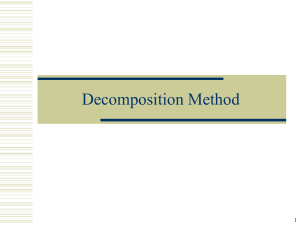 Decomposition Method - City University of Hong Kong