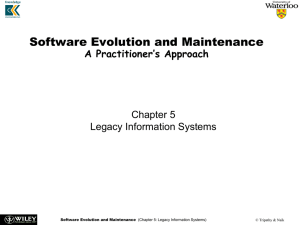 Chapter 5: Legacy Information Systems