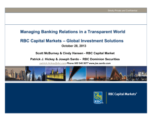 Managing Banking Relations in a Transparent