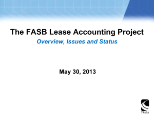 The FASB Lease Accounting Project