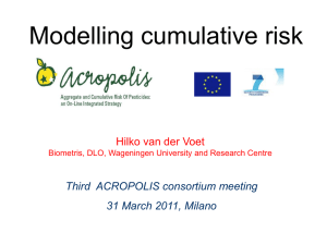 Modelling cumulative risk
