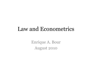 Law and Econometrics - ebour.com.ar