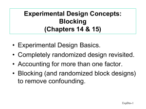 Randomized Block Designs