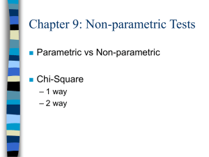 Chapter 9: Nonparametric Tests