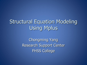 Structural Equation Modeling With Mplus-BYU