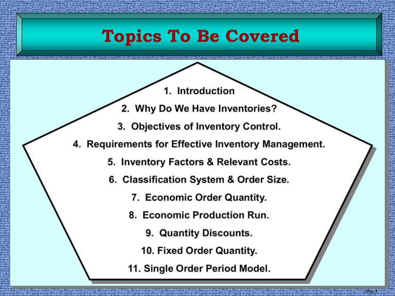 Inventory Management Learning With Larry