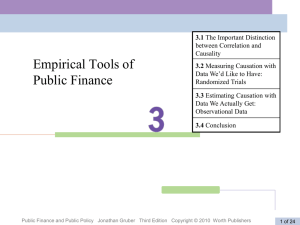 Public Finance and Public Policy