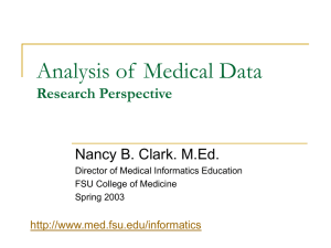 Analysis of Medical Data