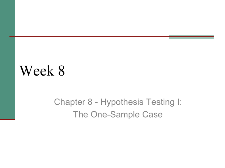 hypothesis chapter 8