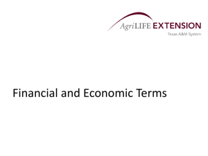 Financial and Economic Terms