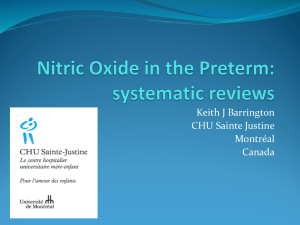 Inhaled nitric oxide in preterm infants