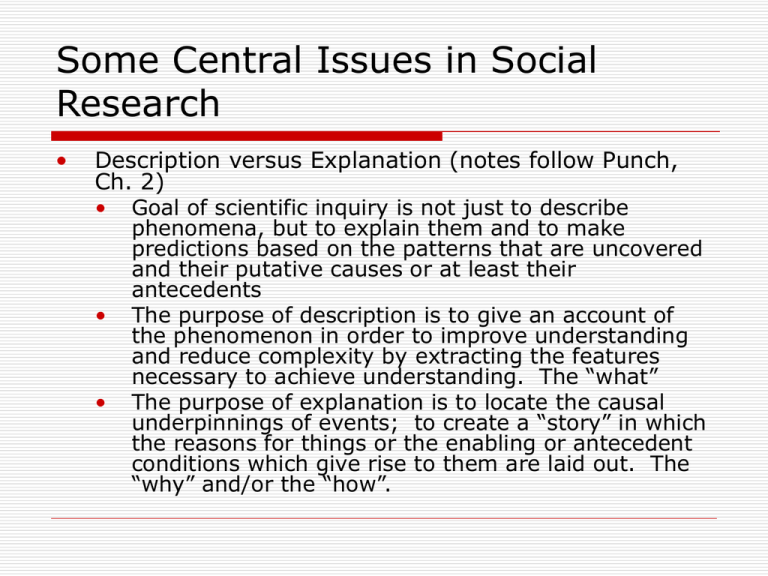 Fundamental Assumptions Of Quantitative Research