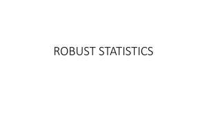ROBUST STATISTICS