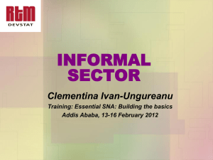 Informal Sector - Developed by UNECA