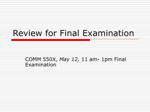 Review for Final Exa..
