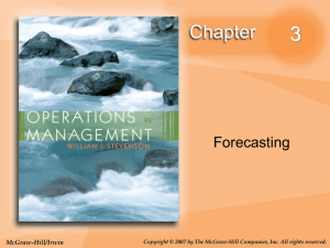 Chapter 3 Forecasting