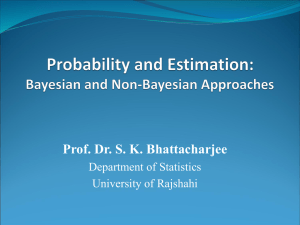 Probability and Estimation - Department of Statistics | Rajshahi
