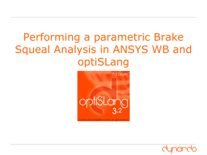 Analysis of an automotive brake
