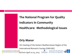 National program for Quality Indicators in Community Healthcare
