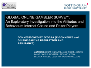 eCOGRA NTU Global Online Gambler Survey