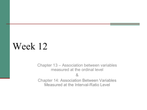 Statistics - Healey Chapter 13-14