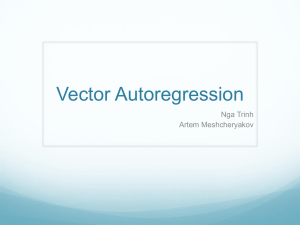 Vector Autoregression