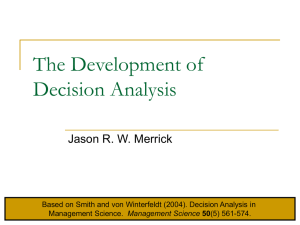 Development of Decision Analysis