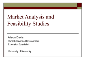 Market Analysis and Feasibility Studies