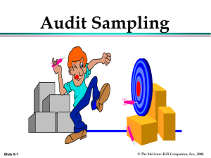 Audit Sampling: Concepts and Techniques