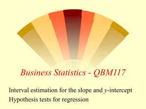 Week 12, Lecture 1, Hypothesis tests for regression