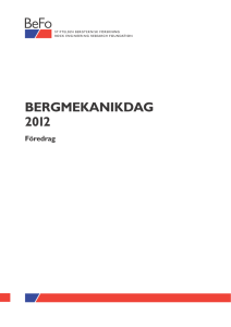BERGMEKANIKDAG 2012
