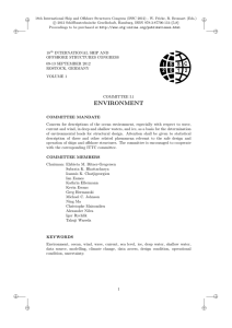 Committee I.1: Environment