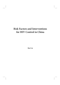 Risk Factors and Interventions for HIV Control in China