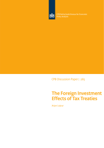 The Foreign Investment Effects of Tax Treaties