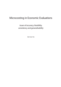 Microcosting in economic evaluations