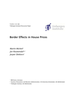 Border Effects in House Prices