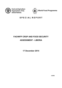 FAO/WFP Crop and food security assessment - Liberia