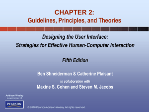 Guidelines, Principles, and Theories