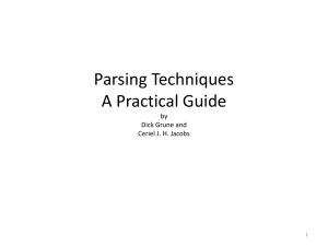 Parsing Techniques: A Practical Guide