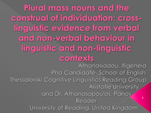 Plural mass nouns and the construal of individuation: cross