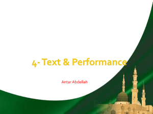 4- Text & Performance