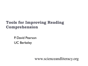 Tools for Improving Reading Comprehension