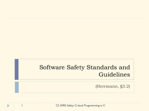 Software Safety Basics