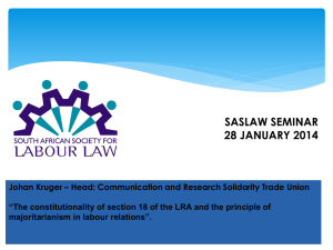 SASLAW - South African Society for Labour Law