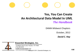 UML and Data Modeling - Information Resource Management