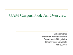 The UAM CorpusTool - SFU Blogs