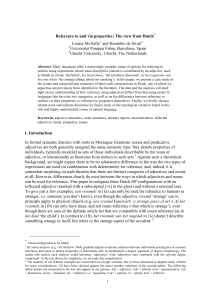 Reference to and via properties